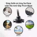 ストライドフレックス 折りたたみ式 LED 歩行用杖