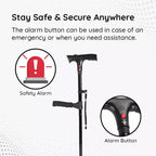 ストライドフレックス 折りたたみ式 LED 歩行用杖