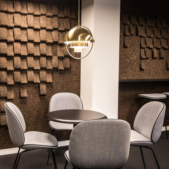 Lámpara colgante nórdica Liora con diseño apilado sutil