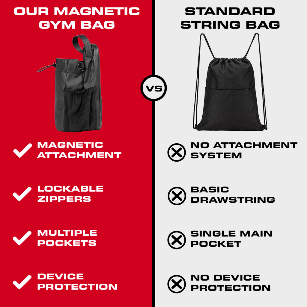 QuantaLock magnetická sportovní taška pro snadný a bezpečný přístup