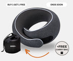 Memory Foam Travel Neck Pillow for Long Flights, Road Trips and Everyday Commutes
