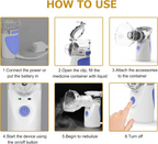 Compact Handheld Nebulizer For Easy At Home Breathing For Children And Seniors