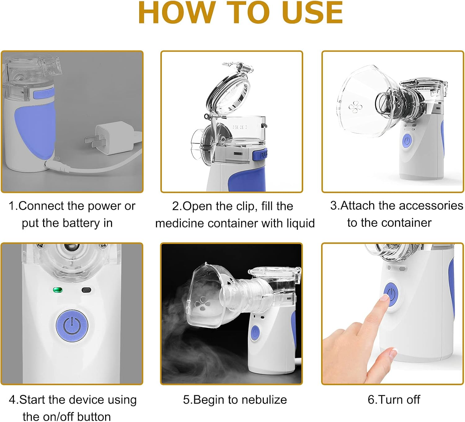 Compact Handheld Nebulizer For Easy At Home Breathing For Children And Seniors
