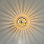 Skjold Nordic Bauhaus Wall Light In Glass Metal Finish