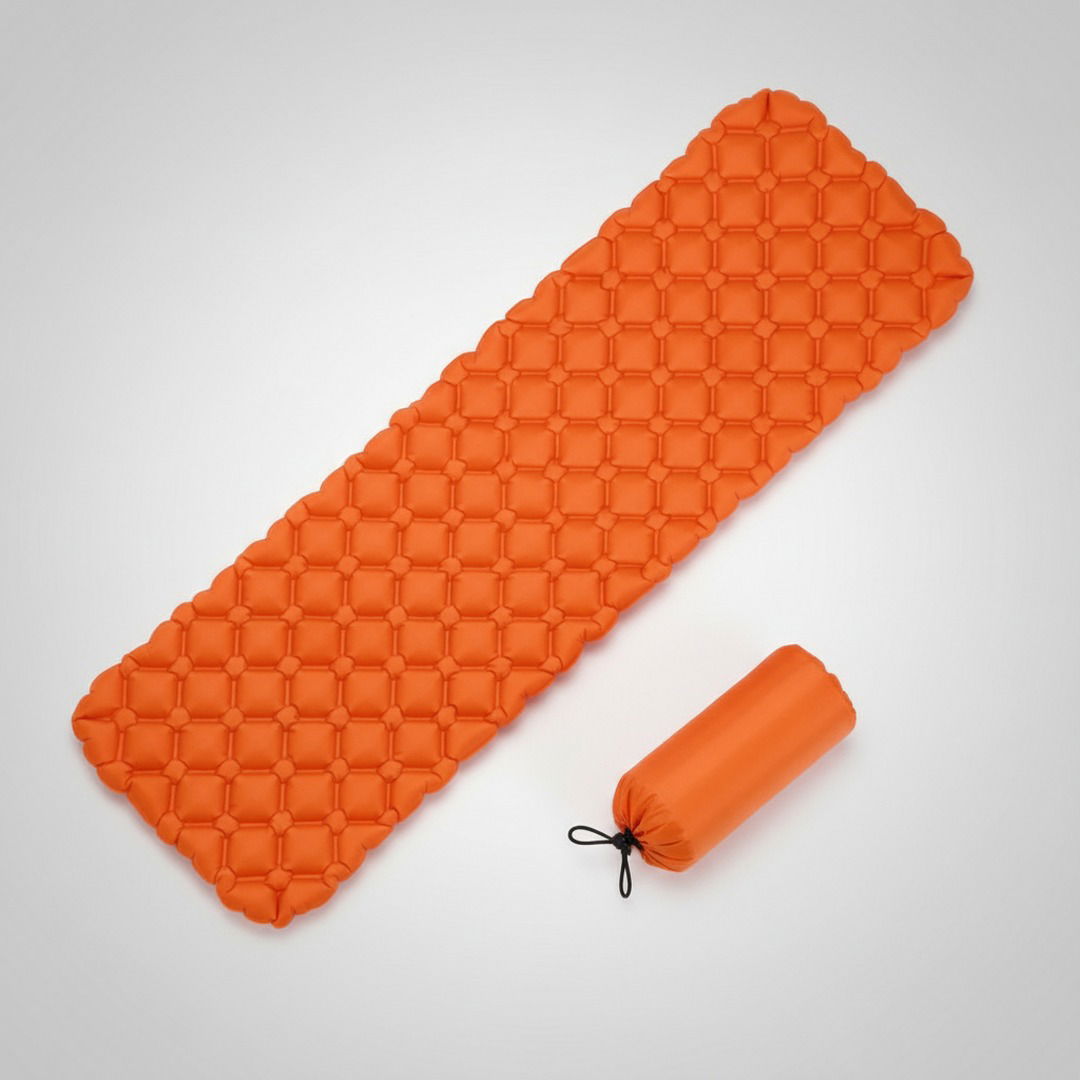 Materasso gonfiabile da campeggio con funzione di gonfiaggio rapido, leggero e resistente per il sonno all'aperto