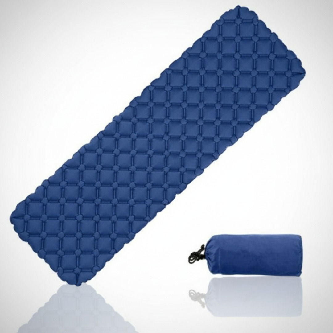 Materasso gonfiabile da campeggio con funzione di gonfiaggio rapido, leggero e resistente per il sonno all'aperto
