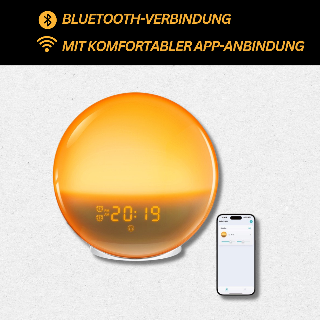 Budík GlowRise Wake Up Light pro přirozené ranní osvěžení