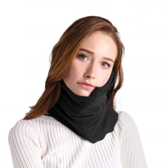 Ergonomický polštářek na krk s mikroperličkami pro vynikající pohodlí při cestování