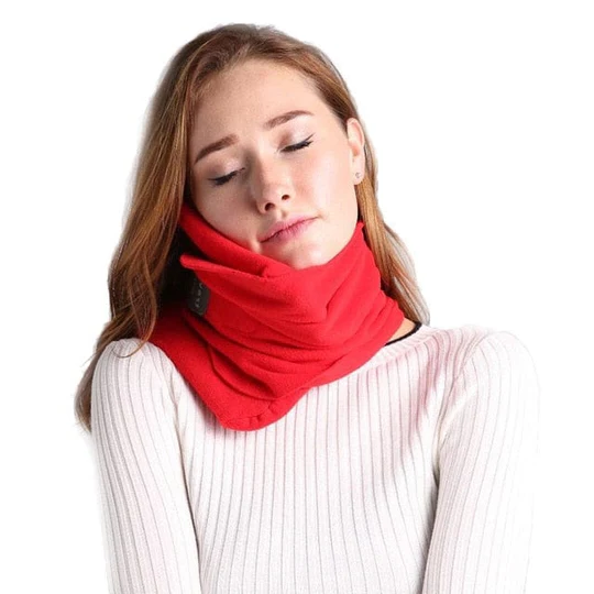 Ergonomický polštářek na krk s mikroperličkami pro vynikající pohodlí při cestování