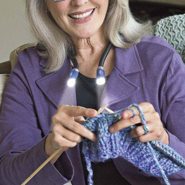 Wearable Neck Lamp with LED for Knitting, Crocheting and Reading – Handsfree Light