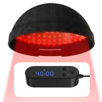 LED čepice na vlasy s červeným a modrým světlem pro zdravou pokožku hlavy