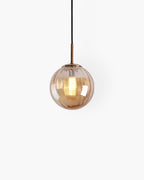 VeraLux Ravfarvet Glas Loftlampe Vedhæng Vintage Varme