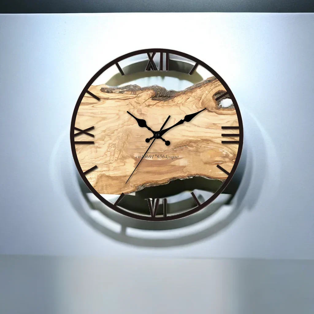 AstraLume Transparent Wall Clock In Minimalist Modern Decor
