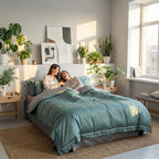 Pariser Nat Sengetøjssæt med Silkeagtige Langfibret Bomuldsdynebetræk