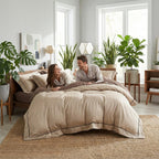 Pariser Nat Sengetøjssæt med Silkeagtige Langfibret Bomuldsdynebetræk