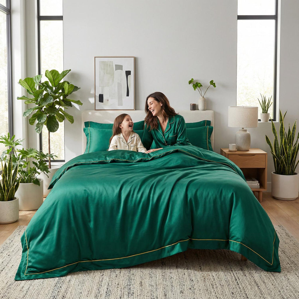 Pariser Nat Sengetøjssæt med Silkeagtige Langfibret Bomuldsdynebetræk