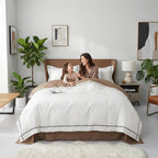 Pariser Nat Sengetøjssæt med Silkeagtige Langfibret Bomuldsdynebetræk