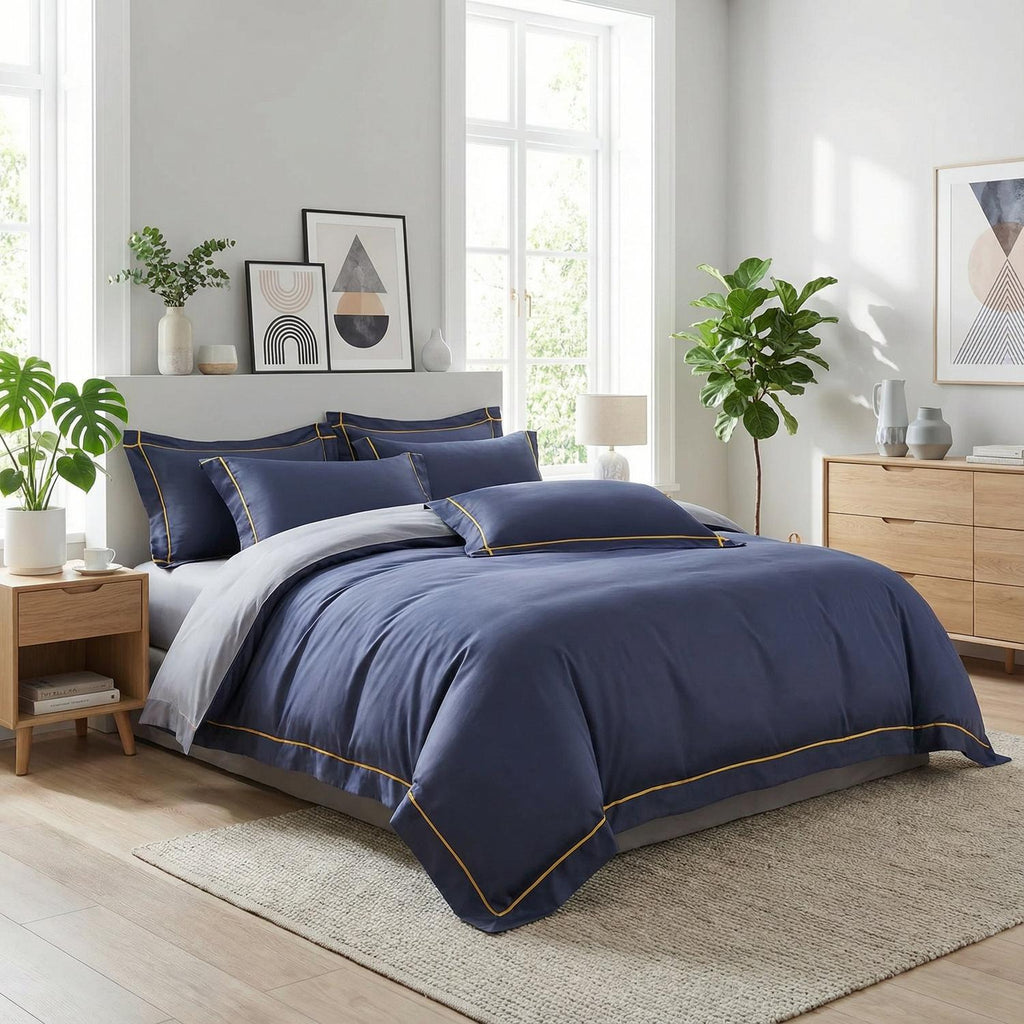 Pariser Nat Sengetøjssæt med Silkeagtige Langfibret Bomuldsdynebetræk