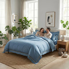 Pariser Nat Sengetøjssæt med Silkeagtige Langfibret Bomuldsdynebetræk