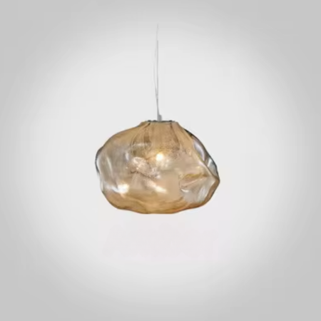 NimbusGlow – Verspielt Wolkeninspiriertes Glaspendelleuchte