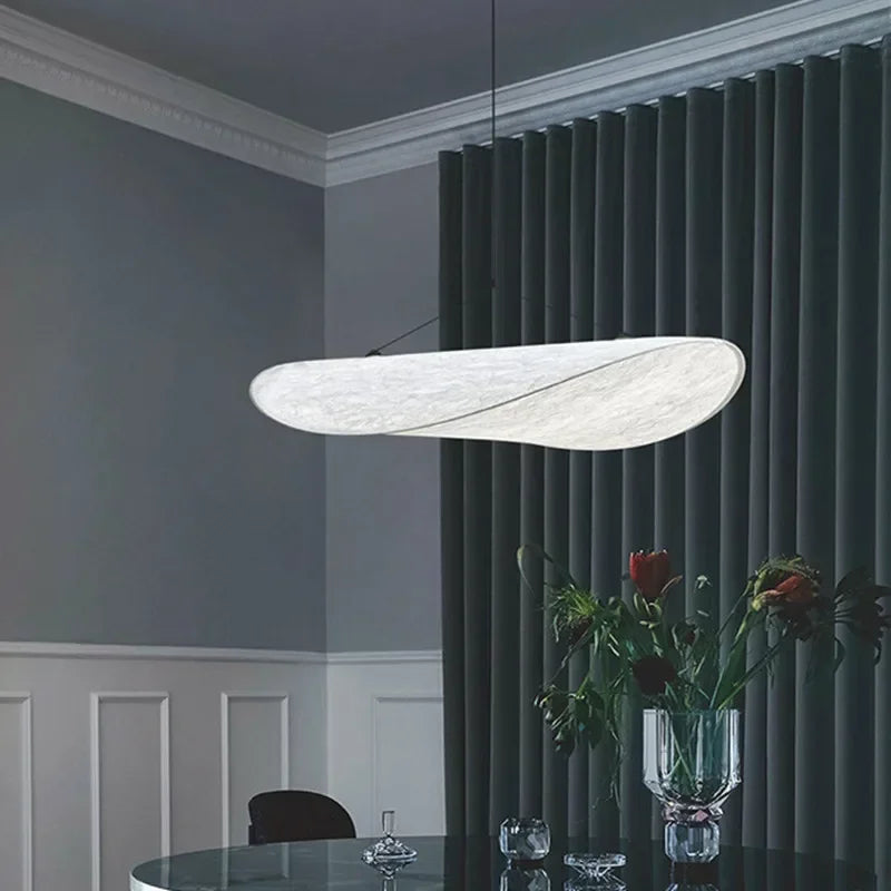 Lámpara artesanal Lunara de patata frita para iluminación ambiental