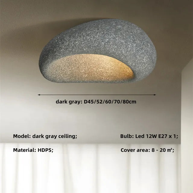 Deckenlampe von Wabi Sabi sorgt für sanftes Umgebungslicht in modernen Wohnungen