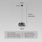 LumaNest Glaslampe Minimalistisk Lys til Lyse Rum