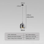 LumaNest Glaslampe Minimalistisk Lys til Lyse Rum