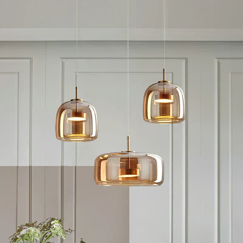 LumenNova Clear Glass Pendant Light For Modern Interiors