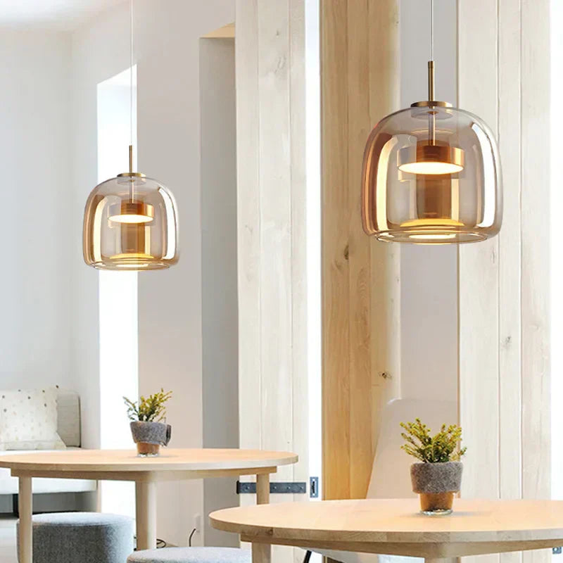 LumenNova Clear Glass Pendant Light For Modern Interiors