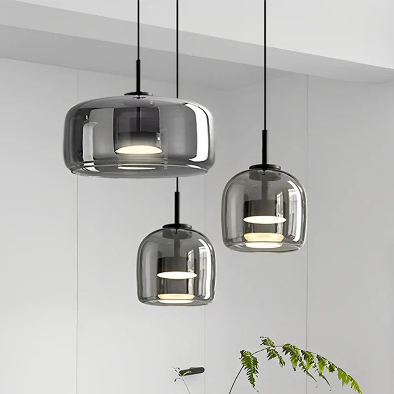 LumenNova Clear Glass Pendant Light For Modern Interiors