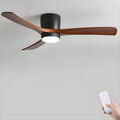 Ventilator de tavan Everwood Nordic cu finisaj lemn și lumină LED, 42 inch sau 48 inch