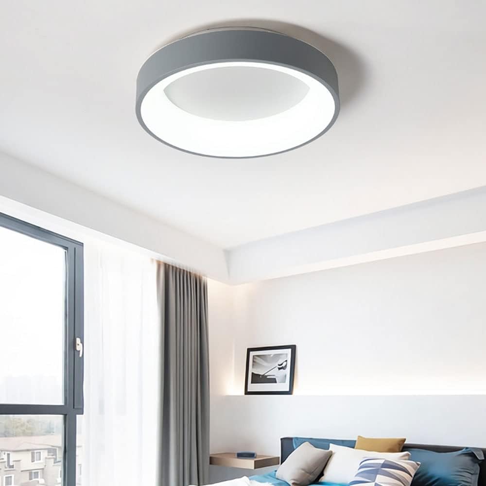 Nordic Round LED Ceiling Light With Remote Control For Energy Efficient Modern Homes