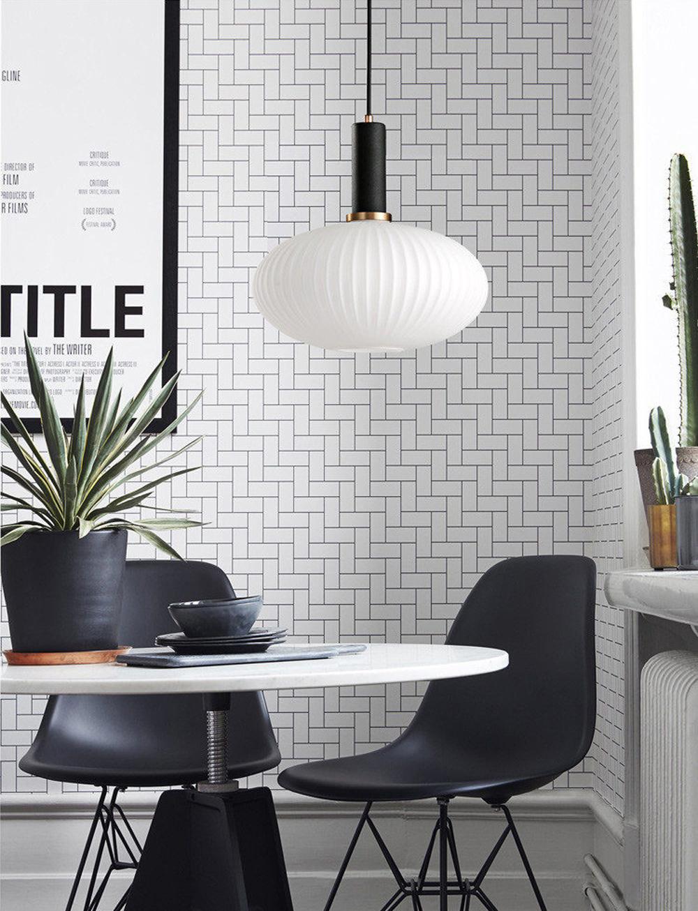 Nordic Fluted Glass Pendant Lamp for Modern Interiors