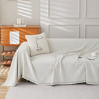 Funda de sofá minimalista suave de chenilla NovaWeave lavable