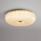 Nyra Ripple glazen plafondlamp | Strakke moderne gloed