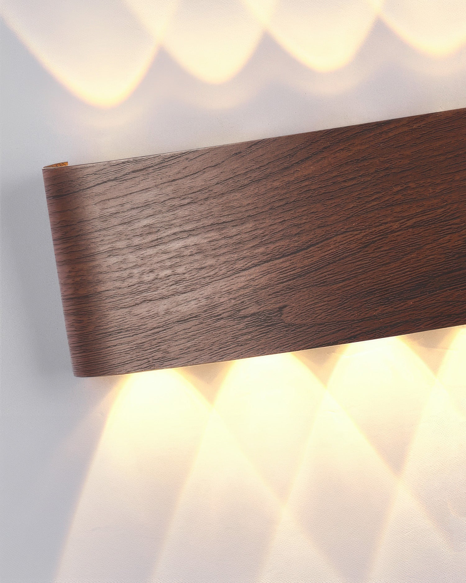 LumaVerde Woodgrain LED Outdoor Sconce Weather-Resistant