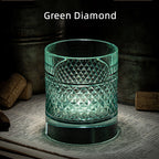 ミズミ マルチカラー ダイヤモンドパターン ウイスキーグラス 木製ボックス付き | Petprovac