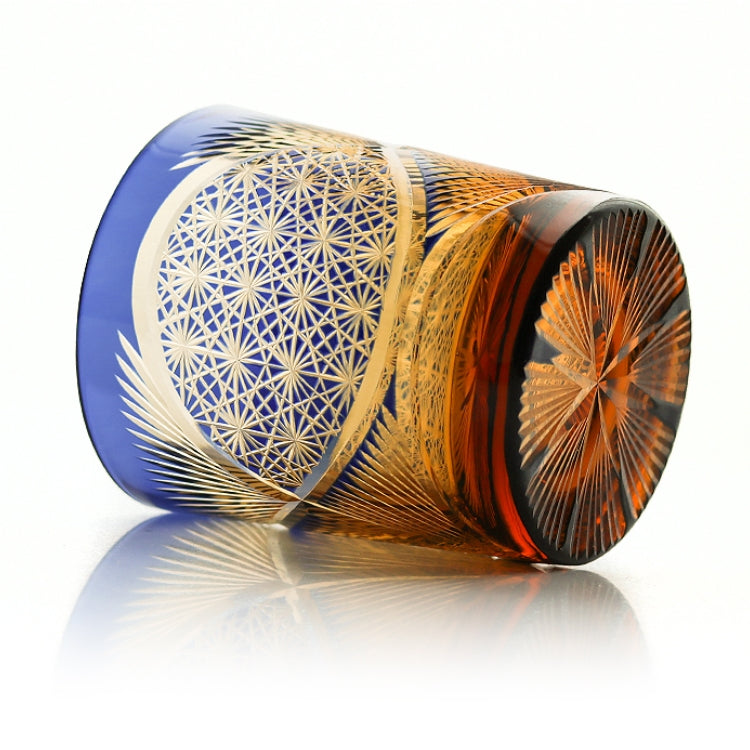 MiyuCraft | כוס וויסקי בעיצוב נוצת עגור בעבודת יד עם קופסת עץ | Petprovac