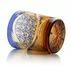 MiyuCraft | כוס וויסקי בעיצוב נוצת עגור בעבודת יד עם קופסת עץ | Petprovac