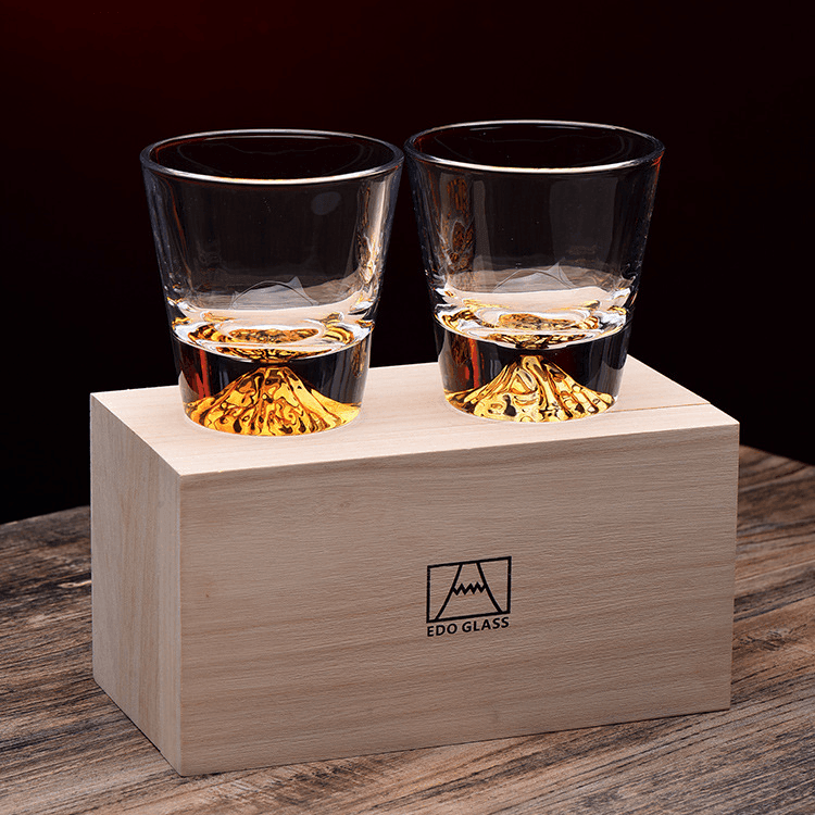 Set di bicchieri da whisky Aiko Kiriko di Chamvin Edizione Edo Craft
