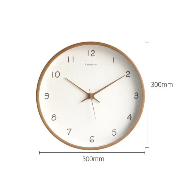 Elmora Analog Wall Clock With Silent Movement Solid Wood