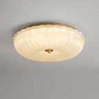 Nyra Ripple glazen plafondlamp | Strakke moderne gloed