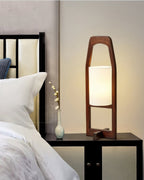 HikariZen フロアランプ、日本製木材、レトロ禅の輝き