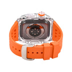 Serie Korvel Glacier V30 | Kit de actualización con caja transparente y banda de fluororubber para Apple Watch | Petprovac