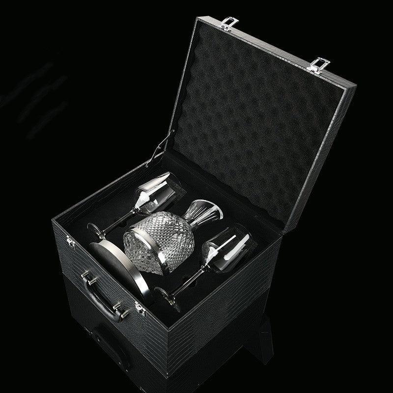 Luminara Decantor rotativ din cristal suflat manual, cu rotație de 360 de grade