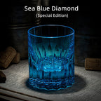 ミズミ マルチカラー ダイヤモンドパターン ウイスキーグラス 木製ボックス付き | Petprovac