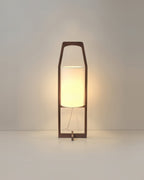 HikariZen フロアランプ、日本製木材、レトロ禅の輝き