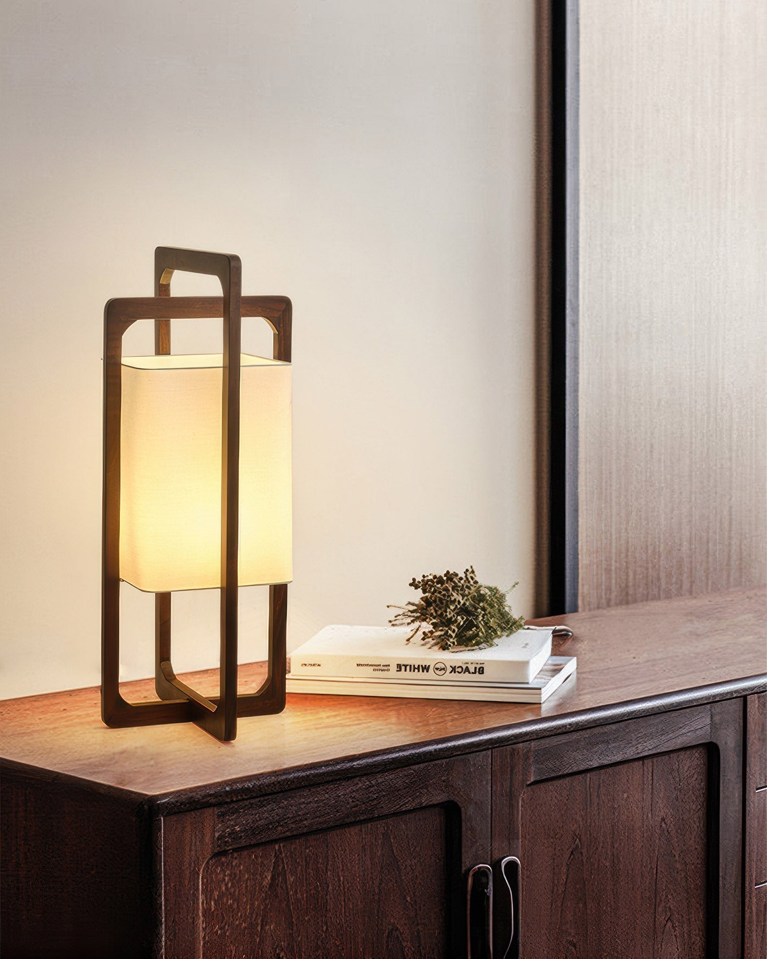 HikariZen Floor Lamp, Japanese Wood, Retro Zen Glow