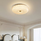 Nyra Ripple glazen plafondlamp | Strakke moderne gloed